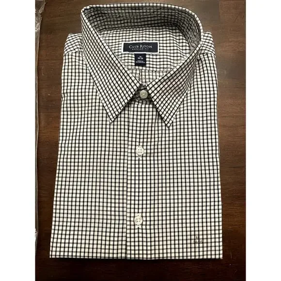 slim fit dress slacks Club Room Cotton Plaid Regular Fit Performance Dress Shirt 15 –  eBargainsAndDeals Vintage Store